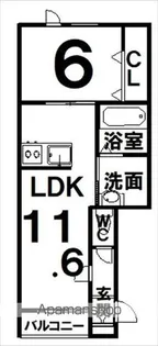 KRM【2階】の間取り